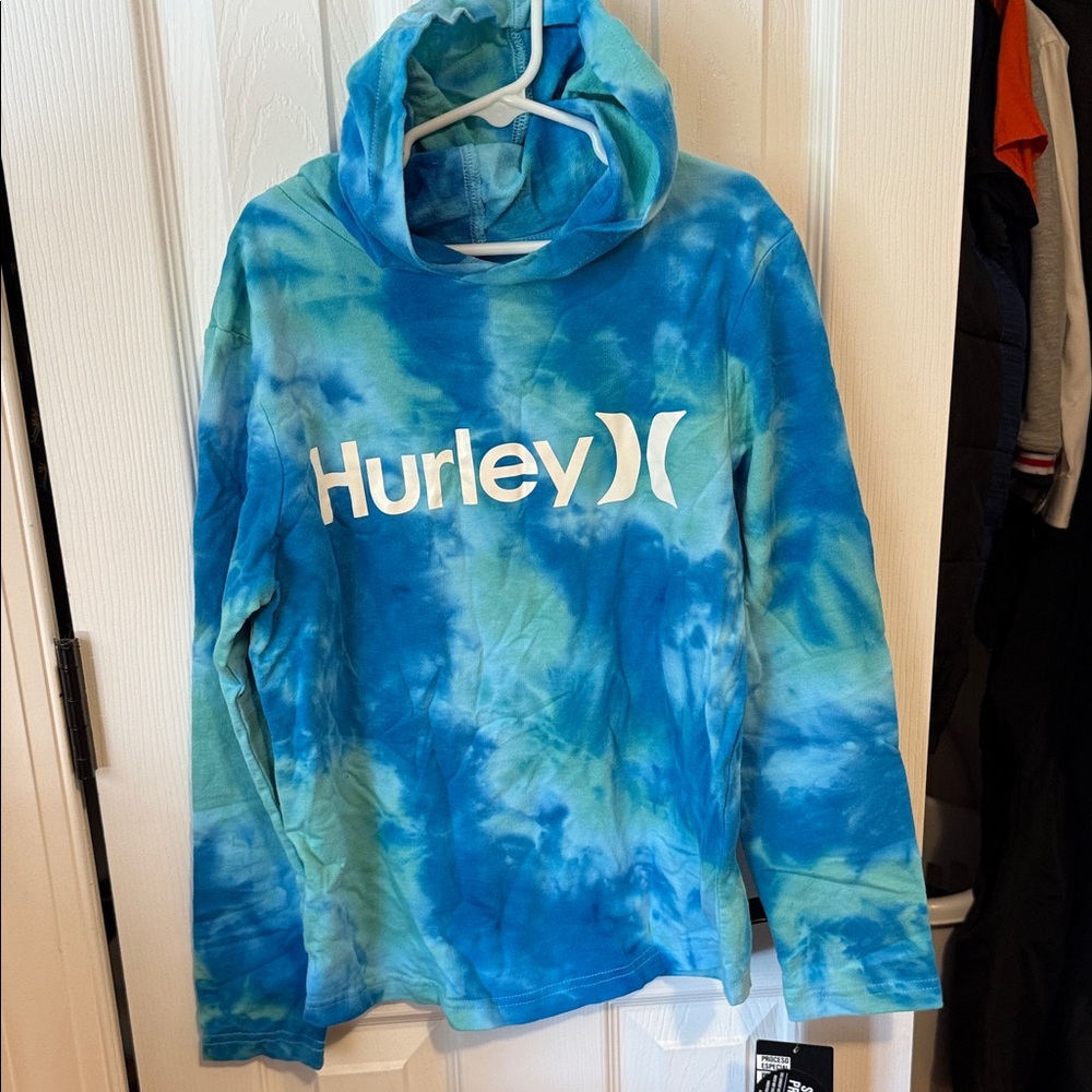 Brand new boys Hurley Ocean Blue Tie-Dye shirt